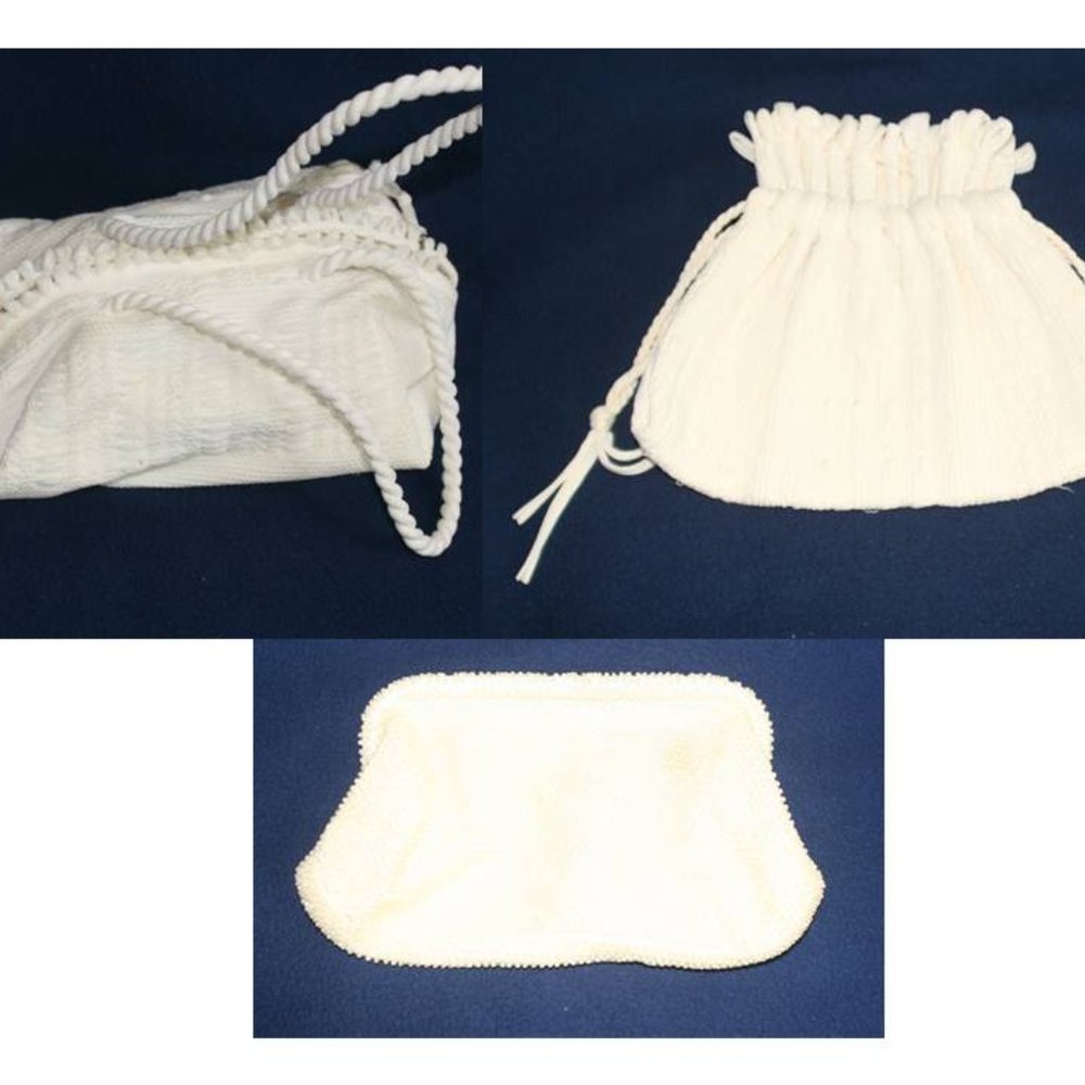 Lot of 3 Off White Vintage Purses